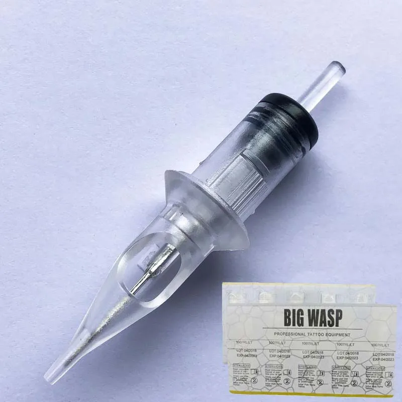 Иглы для картриджей BIGWASP прозрачные круглые иглы тату машинок ручки и захваты 20