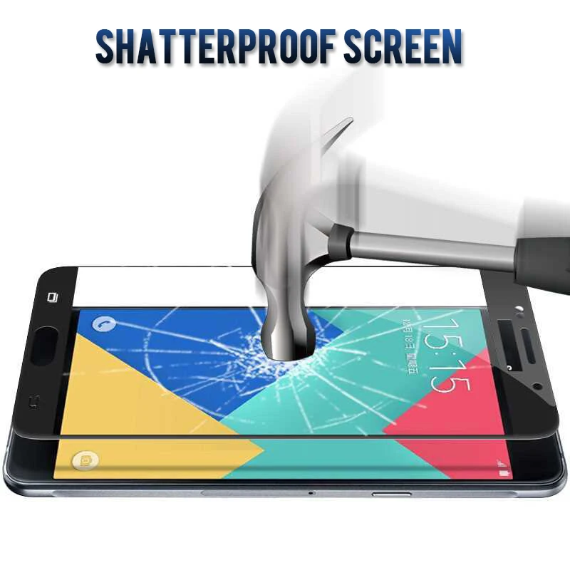 Полноэкранное защитное закаленное стекло для Samsung Galaxy A7 A6 A8 Plus 2018 A750 A3 A5 2016 2017 A520