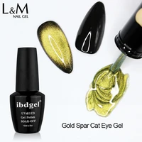 ibddel gold silver magnetic nail gel polish kit spar cat eye soak off enamel uv gel nail polish 15ml color base nail art tool