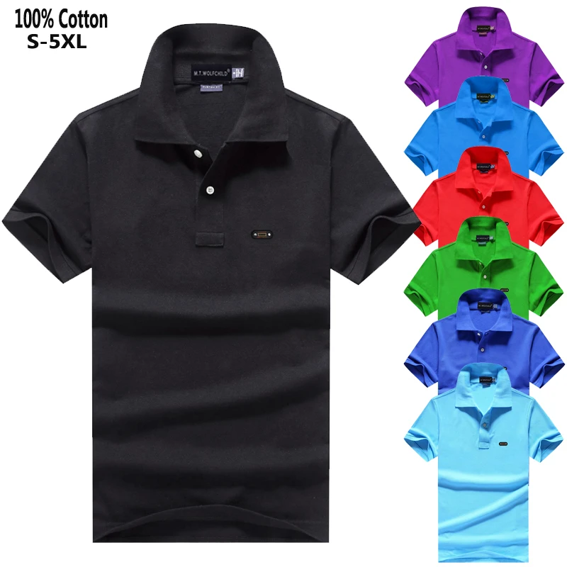Женская летняя рубашка-поло с коротким рукавом 100% хлопок 2020 | Мужская одежда