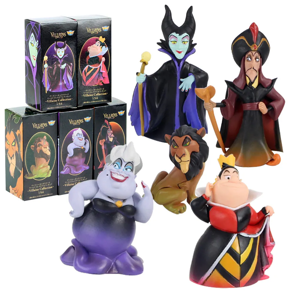 5 шт./компл. Q Posket Lion King Maleficent Aladdin Genie Jafar маленькая Русалочка Урсула ПВХ экшн