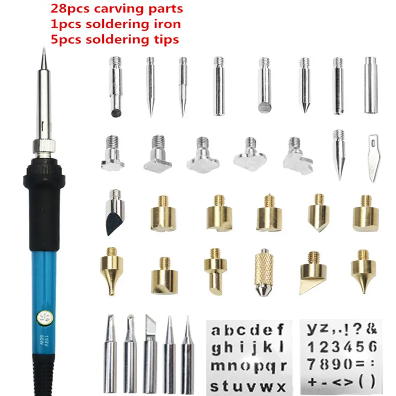 Набор для резьбы по дереву с ручкой 60 Вт | Инструменты