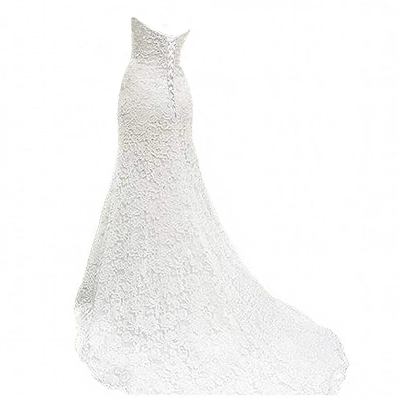 NBW108 robe de mariee Русалка Кружева свадебное платье 2020 Свадебные платья для любимой