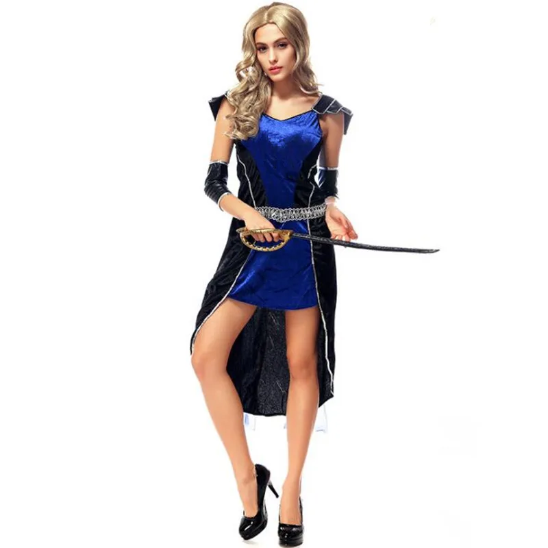 Women Lady Acient Greek Warrior Female Knight Cosplay Costumes Carnival Party Halloween Costume | Тематическая одежда и
