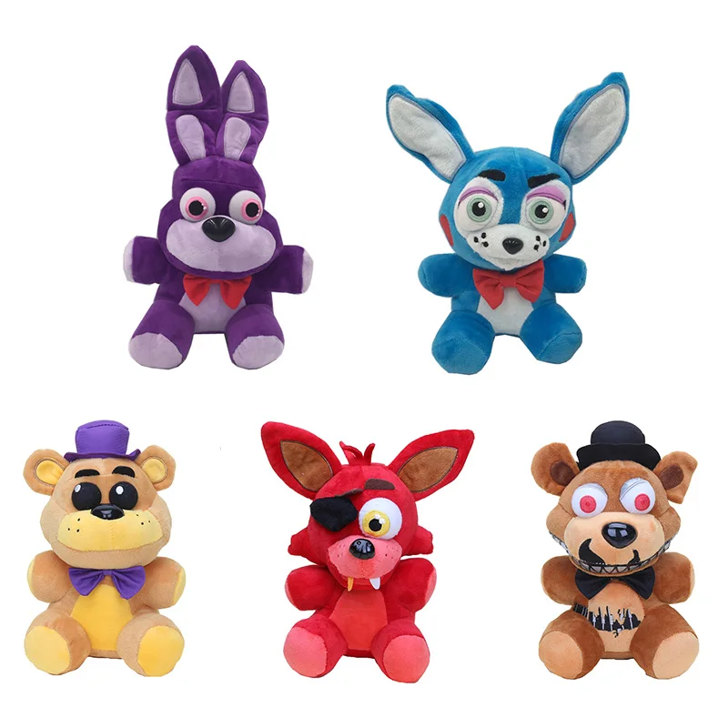 

фнаф 9 Fnaf Plush Toys Freddy Bear Fox Bonnie Stuffed Toys Gift For Kid Game Animal Doll Five Nights At Freddy Action Figure Toy