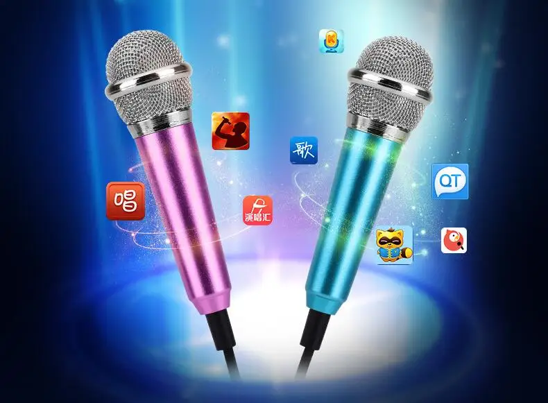SUOZUN микрофон KTV Karaoke мини-микрофон для мобильного телефона Портативный 3 5 мм