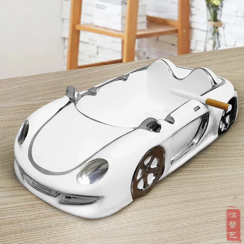 

Car model Ashtray Creative Personality Fashion European Decoration In Living Room Home Ceramic Handicraft Ashtray Home Ash Tray