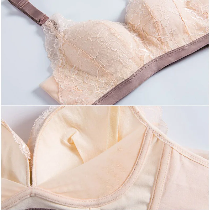 

nursery bra breastfeeding maternity nursing bra for pregnant women pregnancy bra plus size wireless lace sexy feeding bra cotton