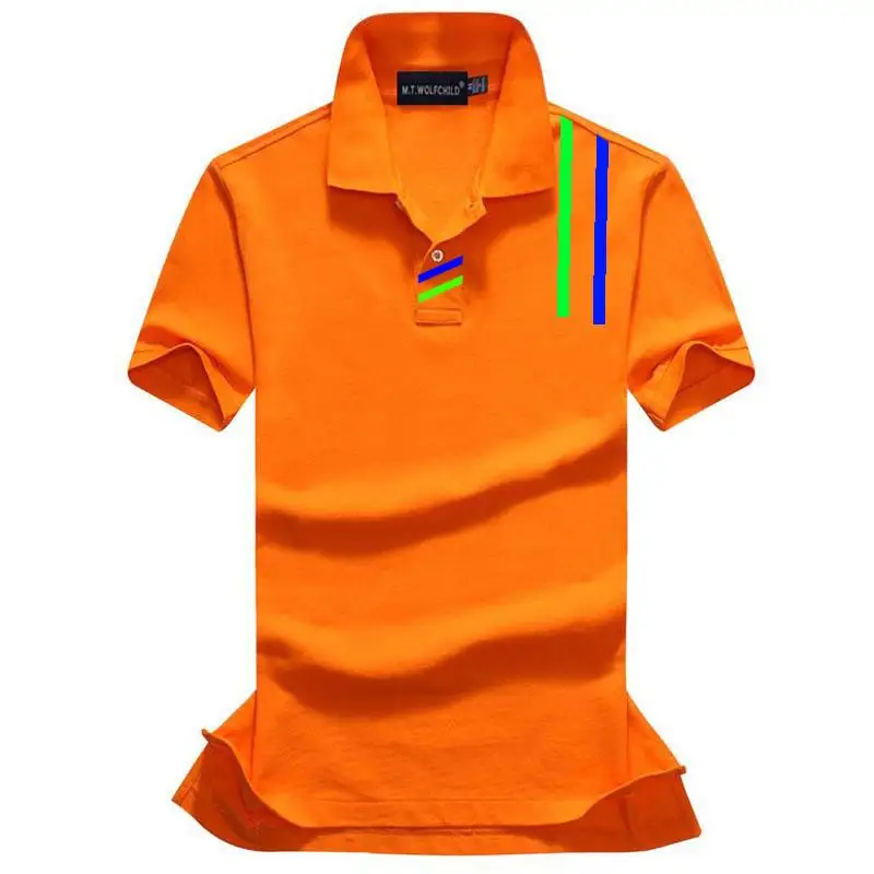 Мужская летняя рубашка-поло с коротким рукавом 2020 хлопок | одежда