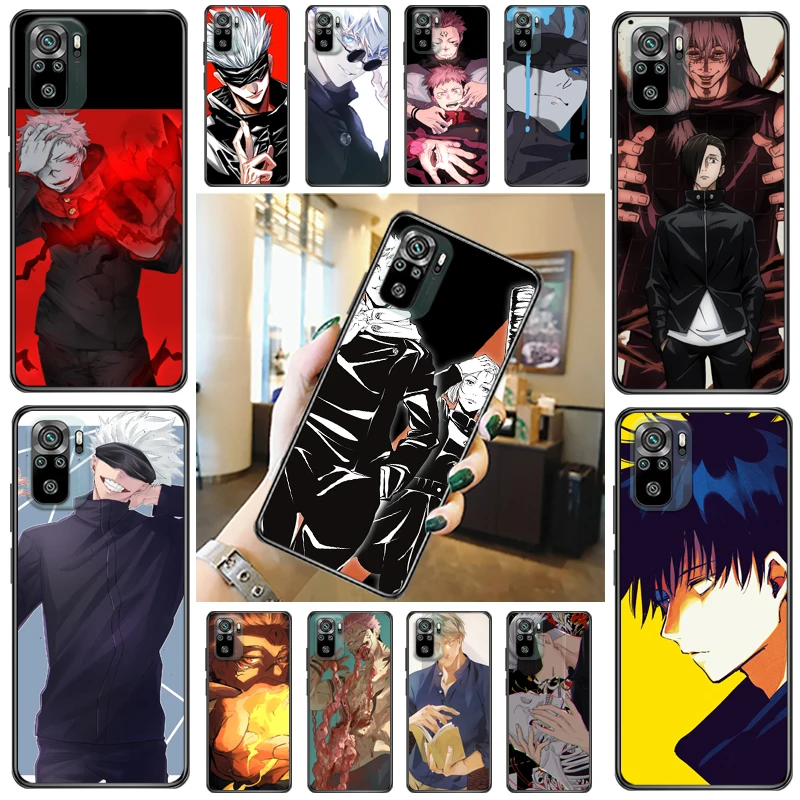 

Jujutsu Kaisen Fushiguro Megumi Satoru Gojo Sukuna Yuji Itadori Phone Case For Xiaomi Redmi Note 10 Pro 10T 5G 10S Funda Cases