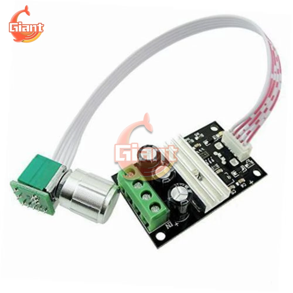 Регулируемый регулятор скорости двигателя постоянного тока DC6V-28V 3 А 80 Вт PWM