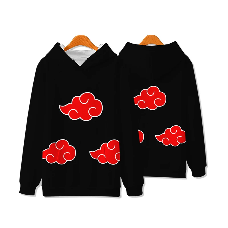 Аниме одежда Akatsuki толстовки Толстовка Harajuku топы для мужчин/женщин толстовка Kakashi