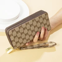 new women wallets double zippers purse portfel damski phone bag fashion clutch bag female money bag carteras wallet for women