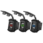 Автомобильное зарядное устройство, универсальное, 12 В, 24 В, 4,2 А, дисплей, напряжение, водонепроницаемый, два USB-порта, автоматическое зарядное устройство для телефона, для Iphone, Huawei, Xiaomi