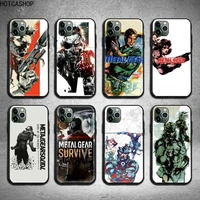 hot game metal gear phone case for iphone 12 pro max mini 11 pro xs max 8 7 6 6s plus x 5s se 2020 xr case