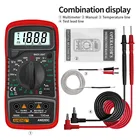 ANENG AN8205C цифровой мультиметр AC DC Амперметр Вольт Ом тестер Портативный ЖК-дисплей измеритель PNP NPN Триод HFE K Тип термопара