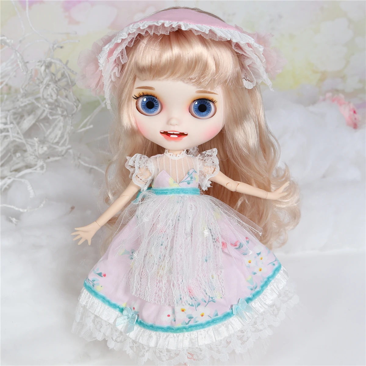 Ледяная фабрика шарнирная кукла blyth игрушка на заказ с одеждой обувь головной