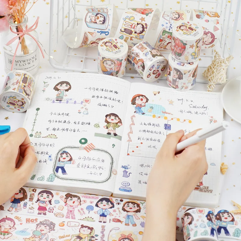 Васи Лента Весна Лето тема маскировки стикер Клейкая лента для DIY украшения