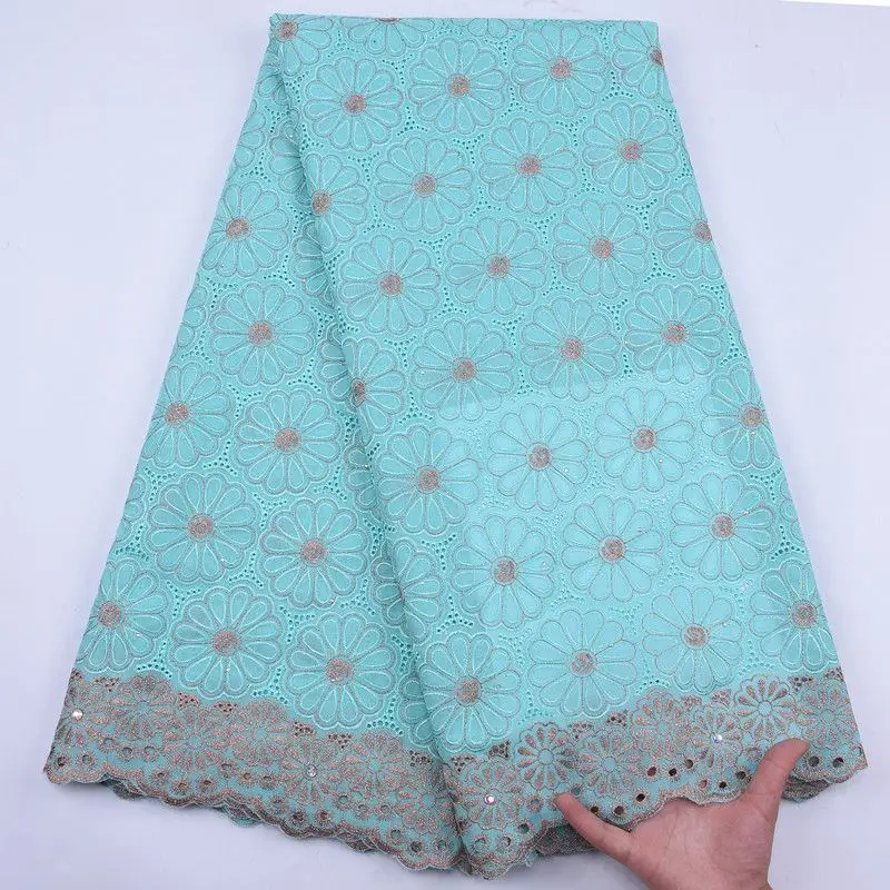 Швейцарская вуаль кружевная ткань Африканская сухая хлопковая с вышивкой