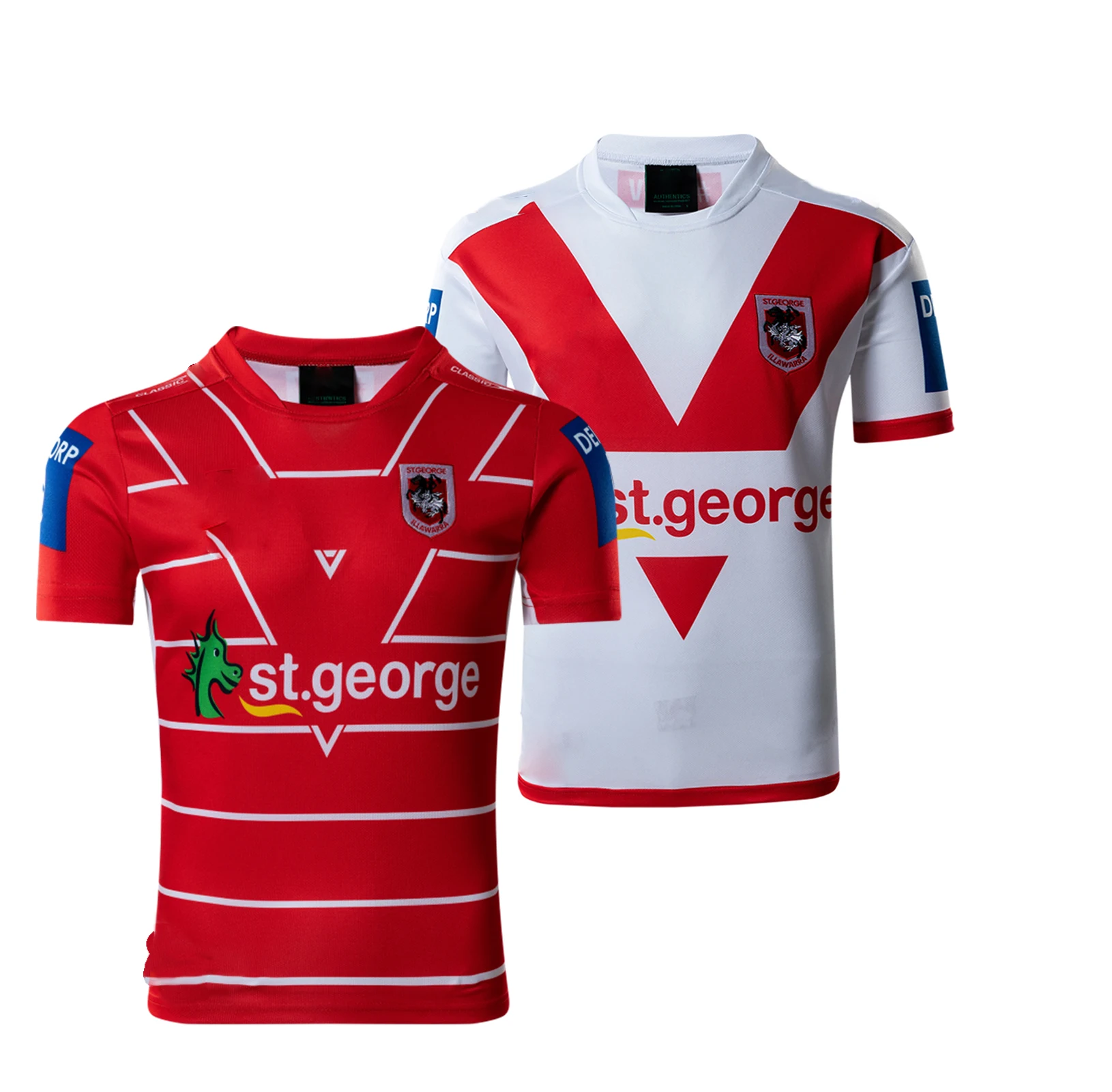 

2021 ST.GEORGE DRAGON Men's Home/Away Rugby Jersey S-5XL