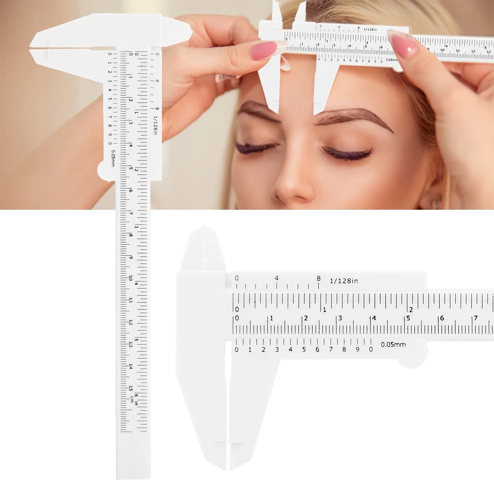 

Tattoo Ruler Eyebrow Measure Dual Scale Balance Accurate Calibration Extension Rulers Shape Stencil