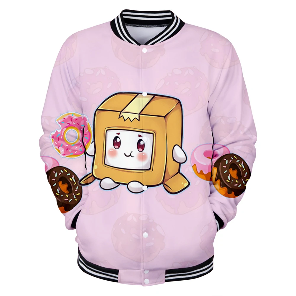 

Lankybox 3D Printed Baseball Jackets Women/Men Fashion Long Sleeve Jacket Hot Sale Casual Streetwear Clothes