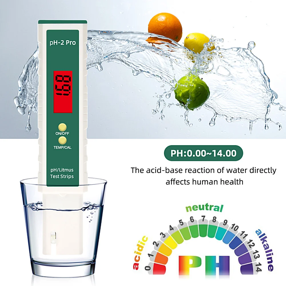 

Portable PH Digital Water Quality Tester PH Meter Test Tool Pen-type LCD Display Laboratory Water Quality PH Meter Household
