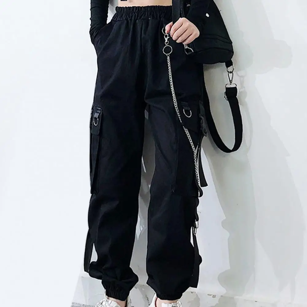 

Spring Trousers Ankle-banded Trendy Elastic Waist Strap Spring Trousers