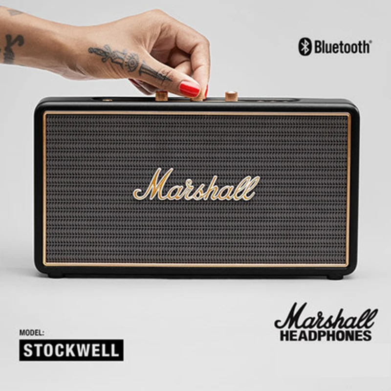 

Портативная беспроводная Bluetooth-колонка Marshall Stockwell I, водонепроницаемая уличная Колонка для путешествий, рок-музыки, бас-сабвуфер