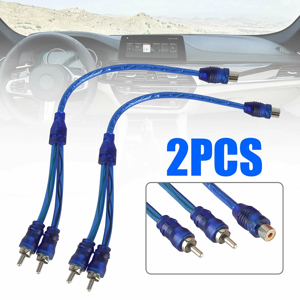 

ABS Audio Lines Easy to install RCA Audio Jack Cable Y Adapter Splitter