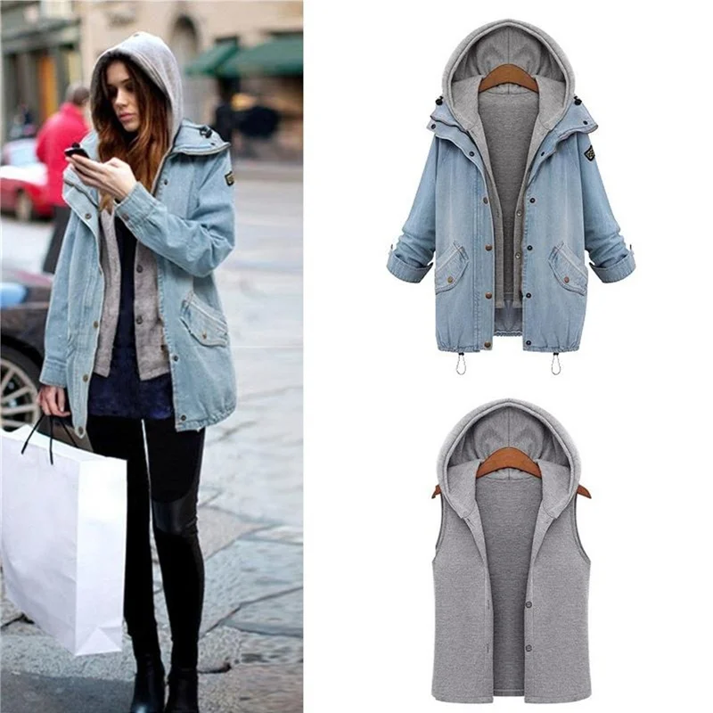 Женское пальто зимняя куртка с капюшоном в стиле оверсайз повседневные съемные