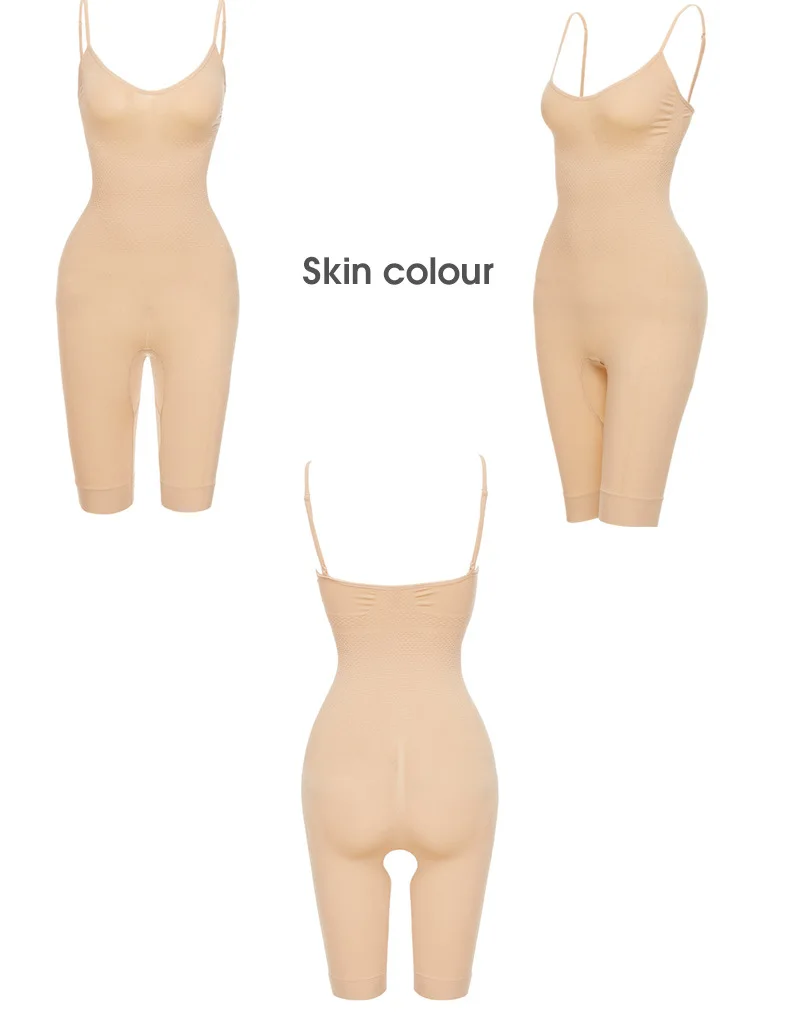 

All Seasons Can Wear Women's Bottoming Clothes Seamless Shapewear Waist Reinforcement Abdomen Buttocks Jumpsuit Thin Belt Suit