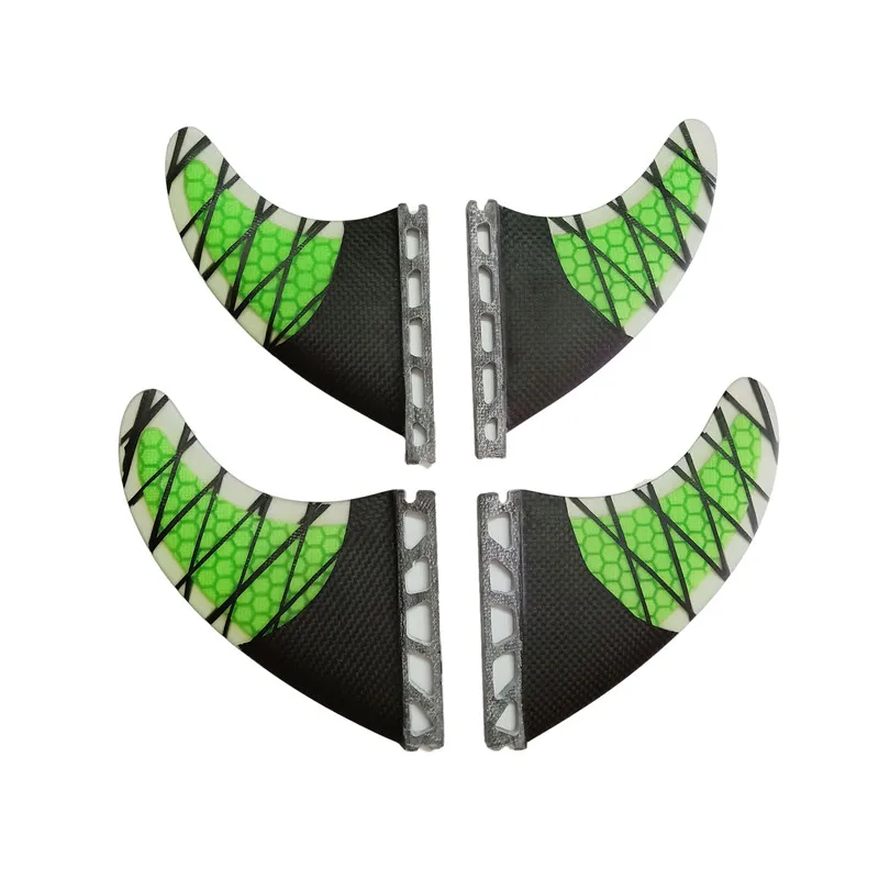 Новый четырехъядерный плавник из углеродного волокна для серфинга плавники 4 шт.