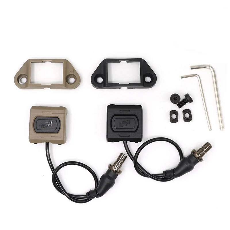 

Тактический фонарик Swicth M300 M600, Горячая кнопка, пульт дистанционного управления давлением Mlok, охотничье снаряжение, аксессуары для страйкбо...