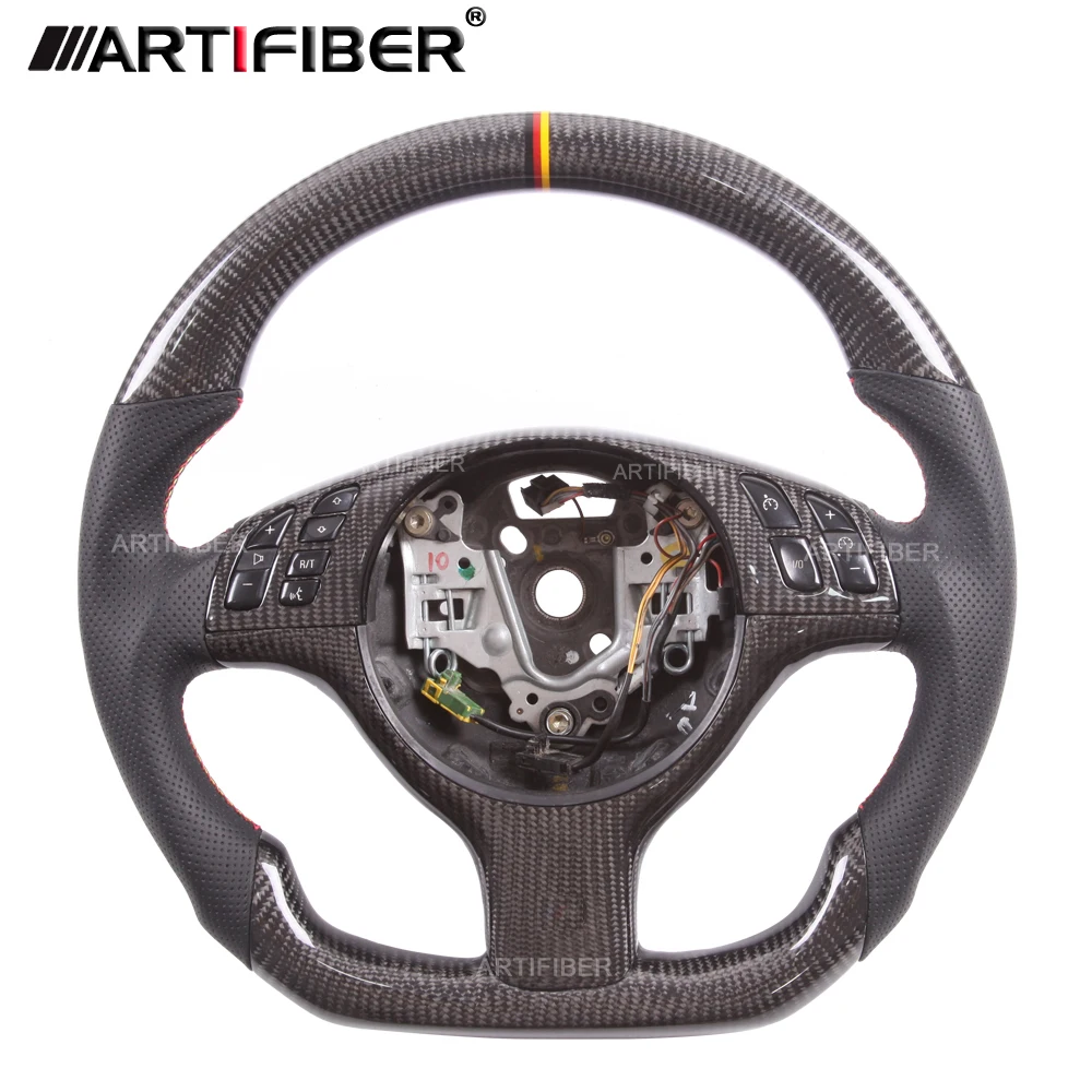 

100% Real Carbon Fiber Steering Wheel for BMW 1 3 5 Sereis M3 E82 E39 E46
