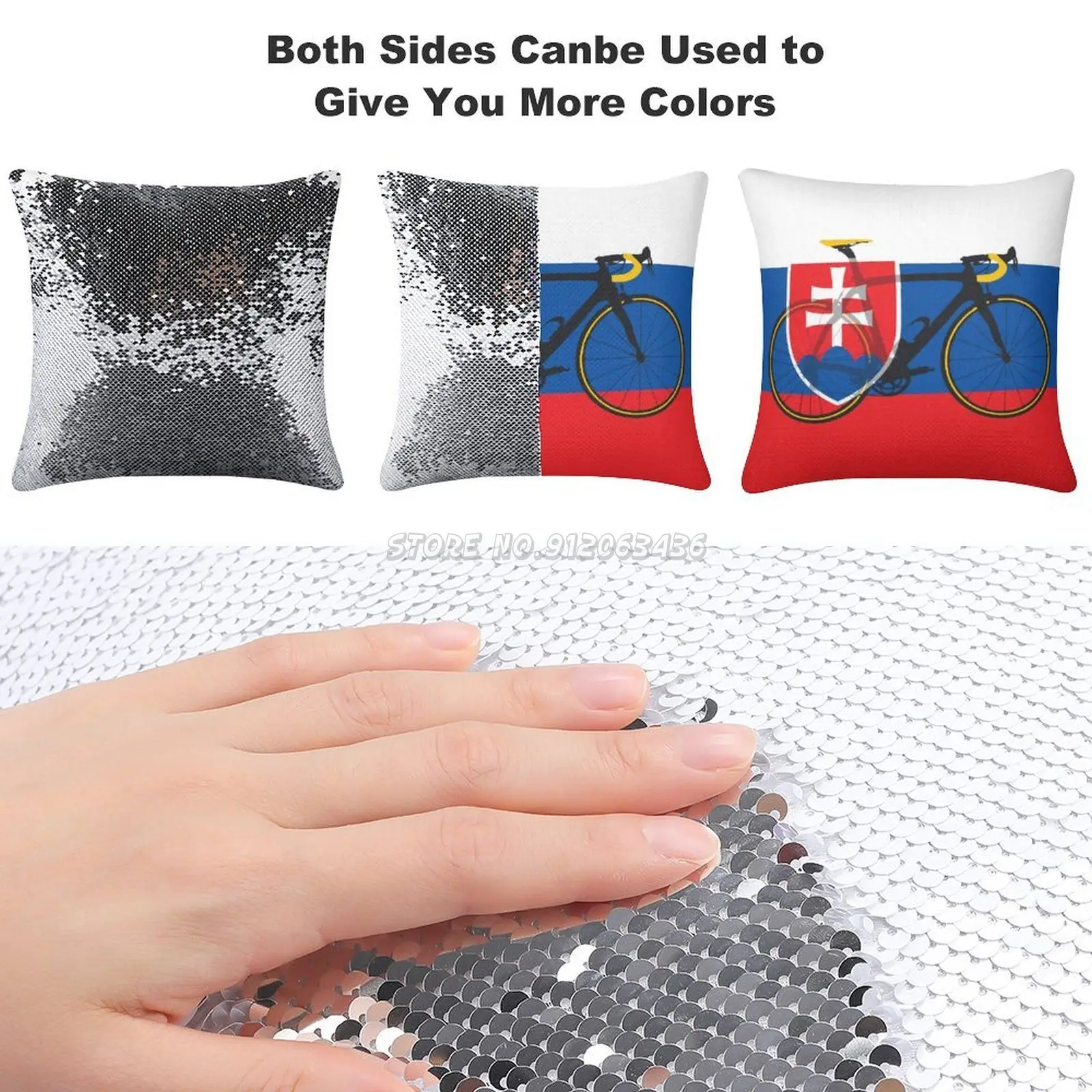 Флаг для велосипеда Словакия (большая выделка) блестящая подушка чехол наволочка