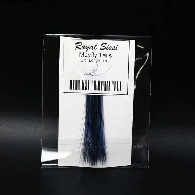 blue grey 1 пучок завязывания синтетических хвостовых волокон 2," длинные хвосты mayfly 7 дополнительных цветов водостойкие обработанные микрофибры материалы для завязывания - Цвет: blue grey
