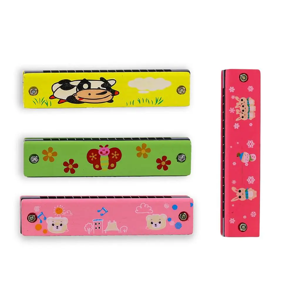 16 отверстий милый Губная гармошка музыкальный инструмент Монтессори