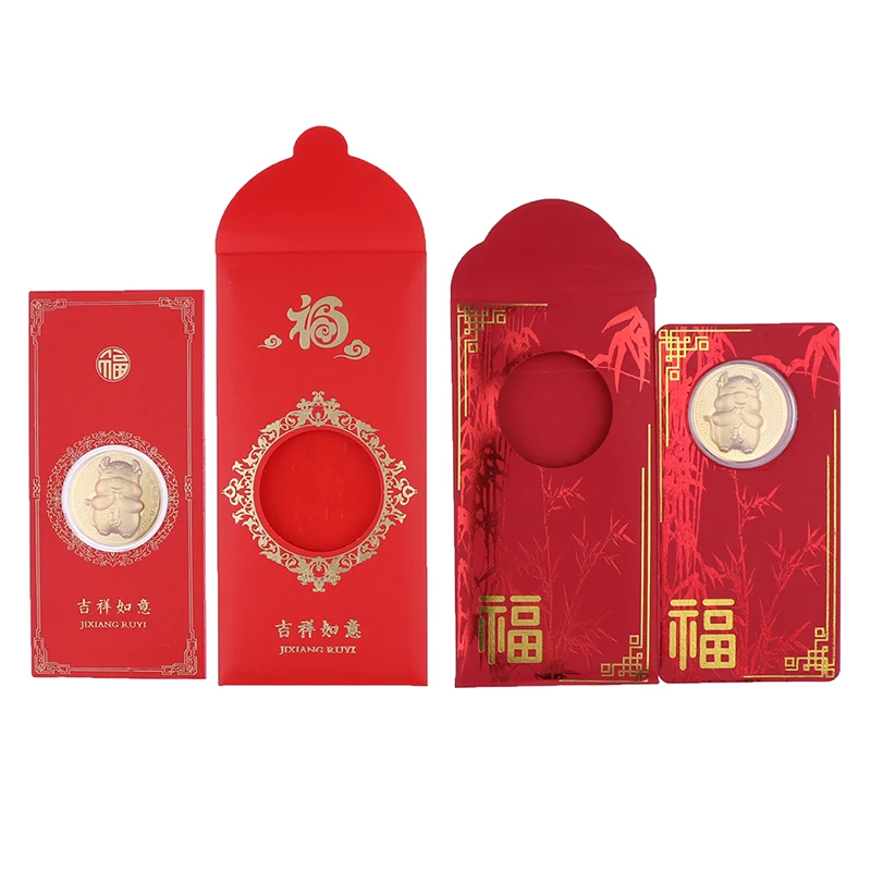 

2021 New Year Gold Coin Zodiac Ox Commemorative Coins Collection Gift Souvenir Lucky New Year Gift