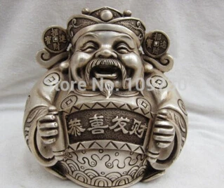 Бесплатная доставка &lt&lt&lt китайский буддийский из бронзы статуи серебряного