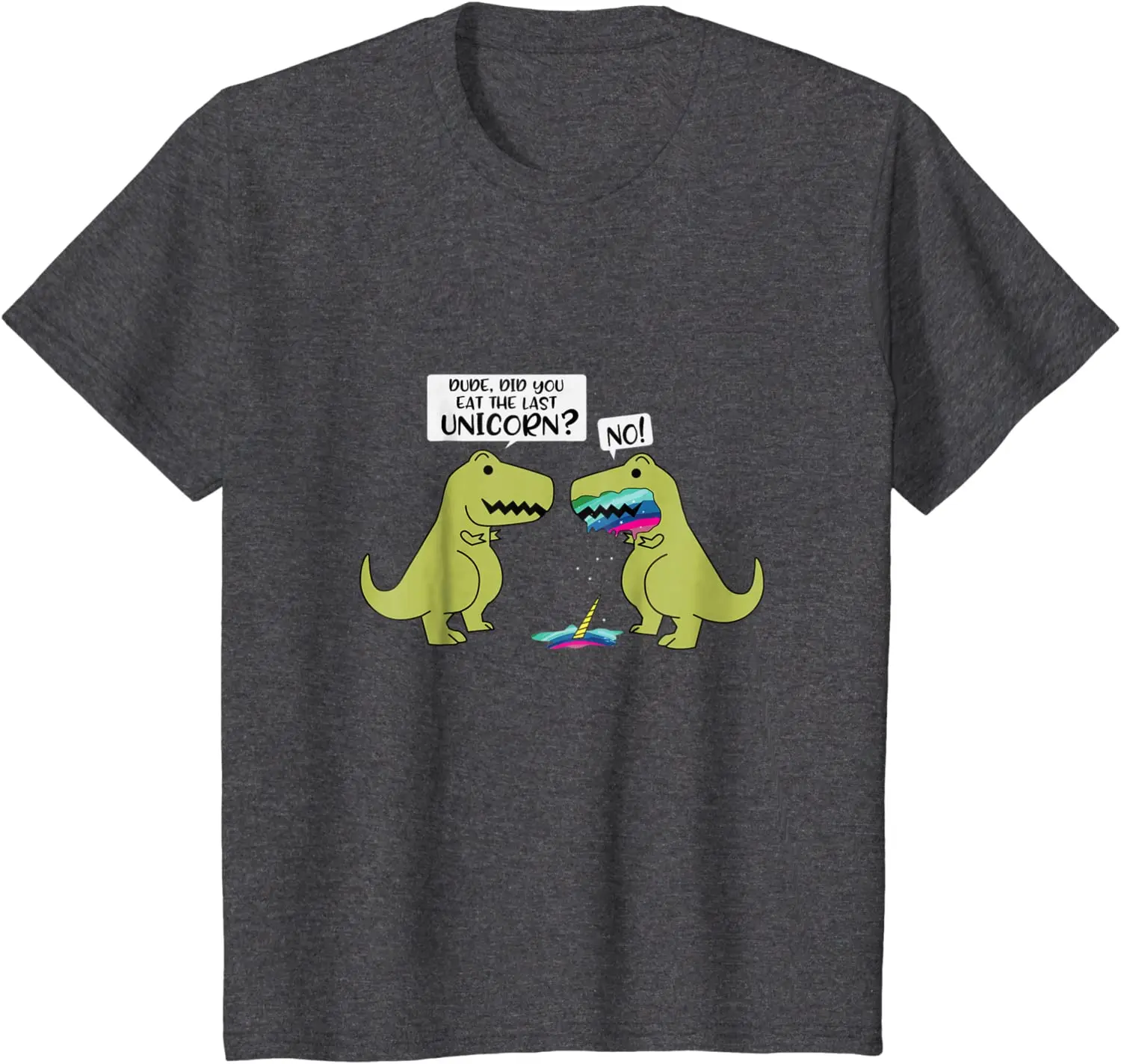 

2021 T Shirt Women Kawaii Summer Tops T-shirt Funny Did You Eat The Last Unicorn Dinosaur T-Shirt Tee Shirt Unisex Harajuku