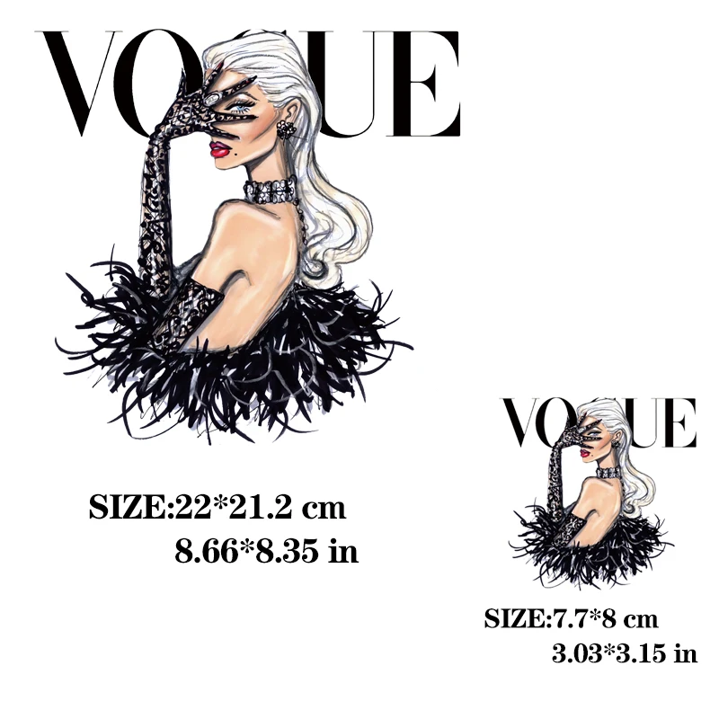 Термоклейкая нашивка для девочек модная модель глажки одежды сделай сам