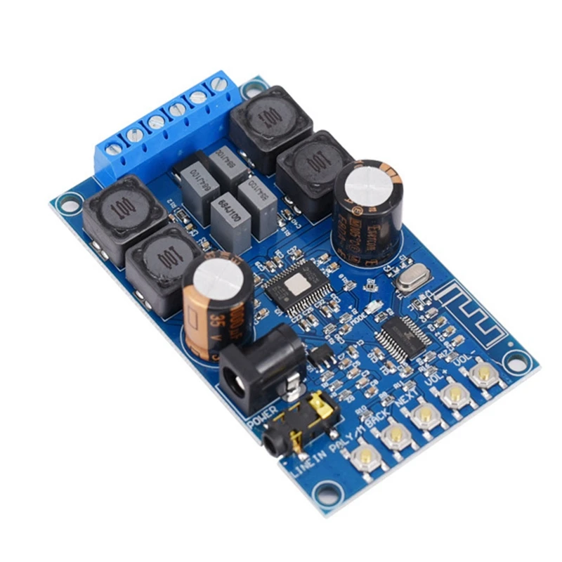 Bluetooth Digital Power Amplifier Board Stereo Dual Channel 50W+50W Audio With Shell | Электроника