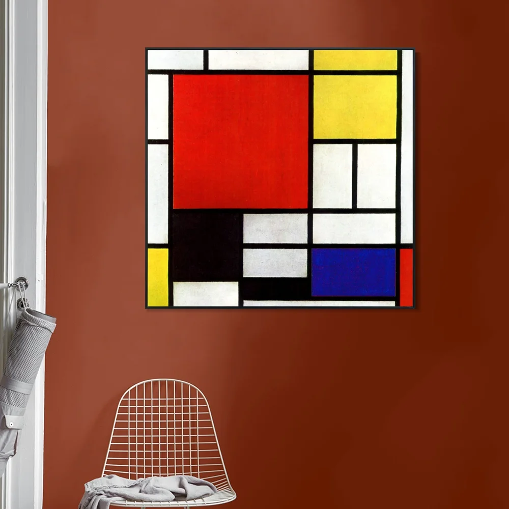Серия #004 от Piet Cornelies Mondrian картина маслом на холсте плакаты и | Рисование и каллиграфия -4000223241135