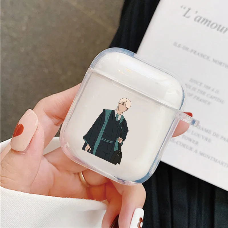 

Draco Malfoy Soft Clear Silicone Cases For Apple Airpods Pro 3 2 1 Bluetooth Wireless Earphone Cover Air Pods Charging Box Bags