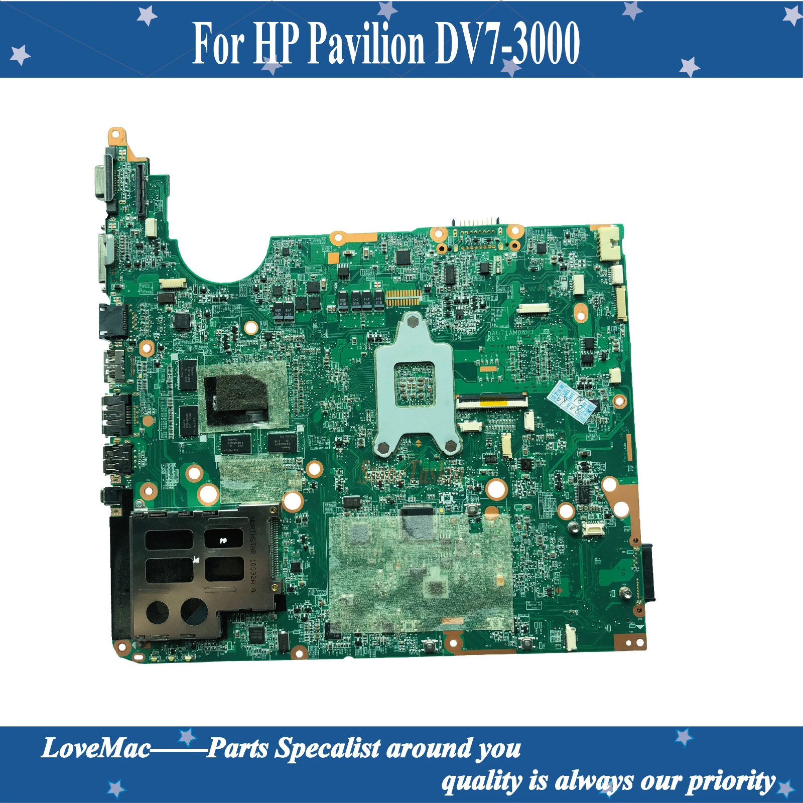 Высокое качество 574680-001 для HP Pavilion DV7-3000 материнская плата ноутбука DAUT1AMB6E1 216-0729042