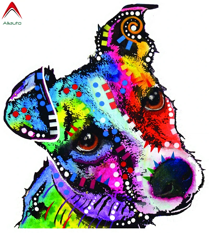 Автомобильная наклейка Aliauto с героями мультфильмов Джек Рассел терьер