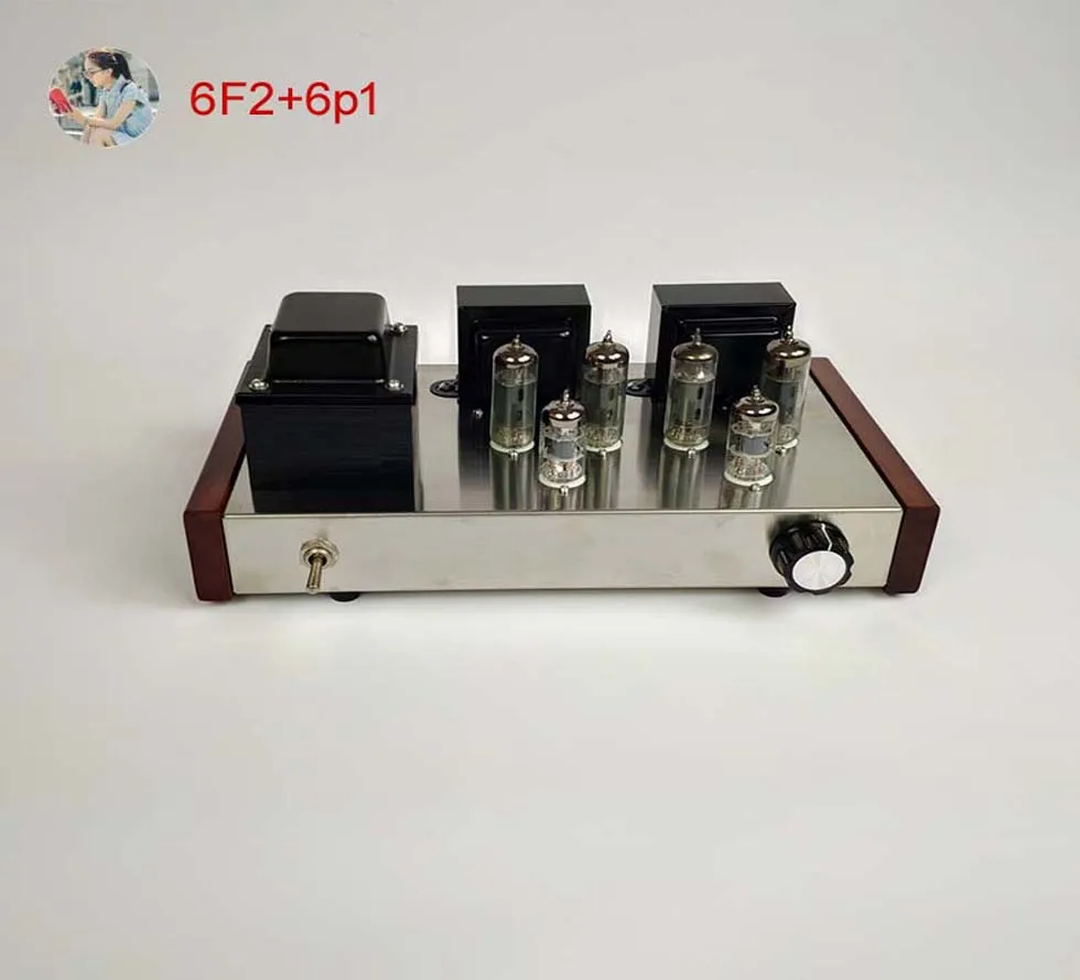 2021 Nobsound бытовой ламповые усилители DIY Kit 6F2 + 6P1 Нержавеющая сталь оболочки