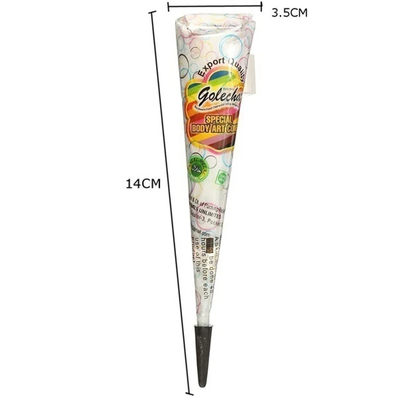 Новинка черные коричневые красные белые конусы хны паста для татуировки хной