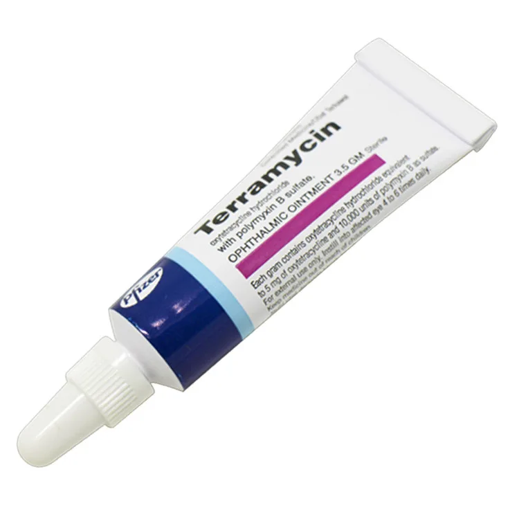 Терамицин офтальмологическая мазь с полимиксином B сульфат 3 5 г (1/8 унции) лечение